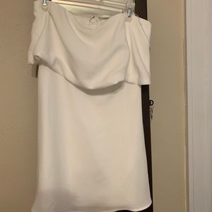 Lulus Strapless White Mini dress